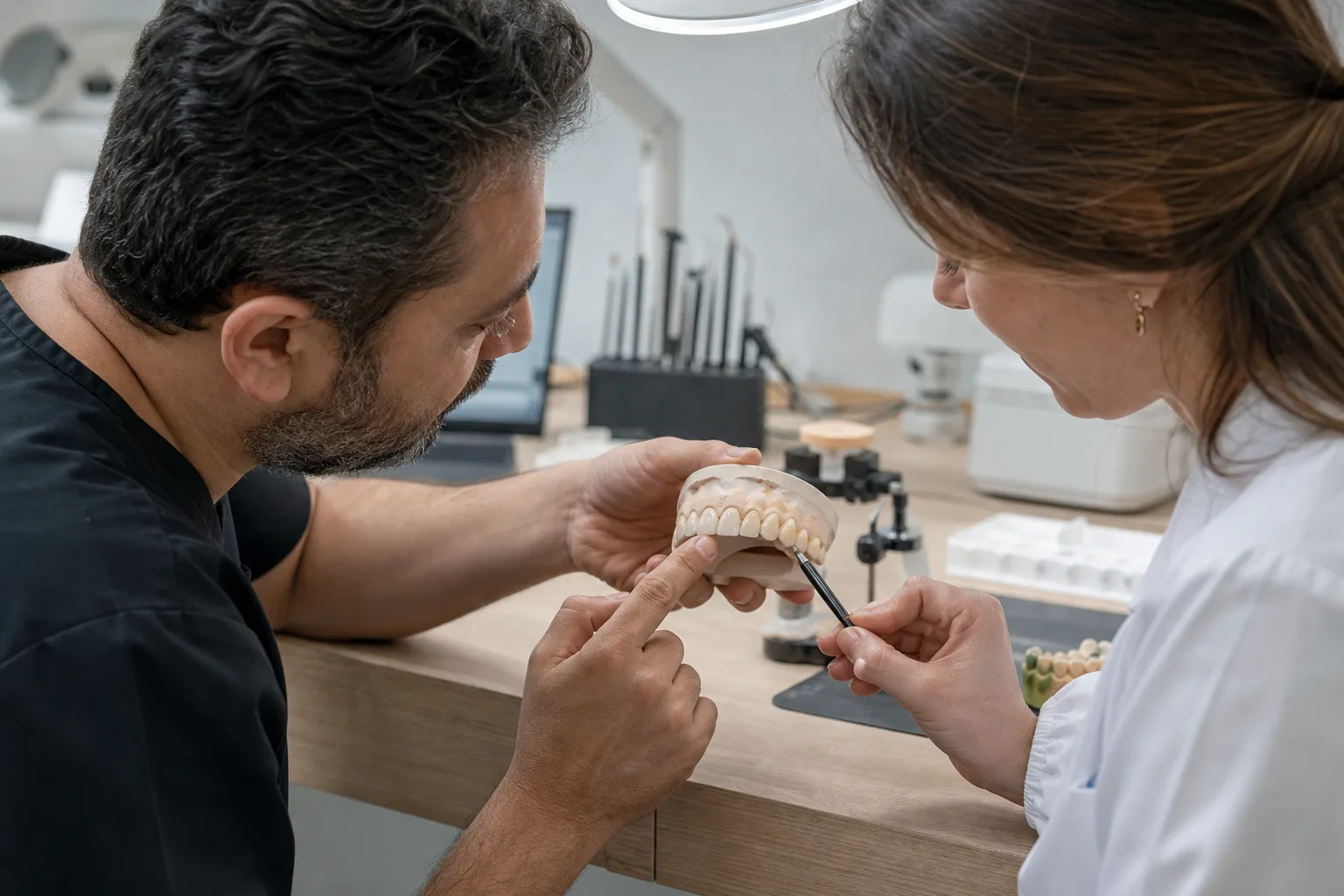 Porselen laminate veneer için laboratuvar wax-up planlaması