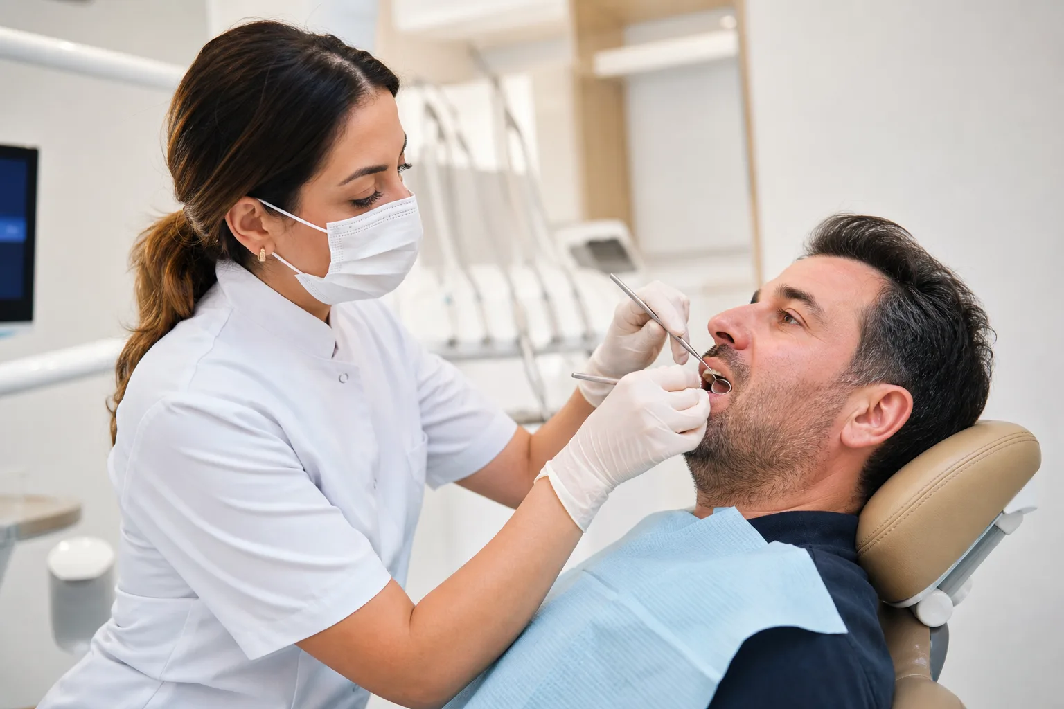 Zirkonyum kaplama öncesi klinik muayene